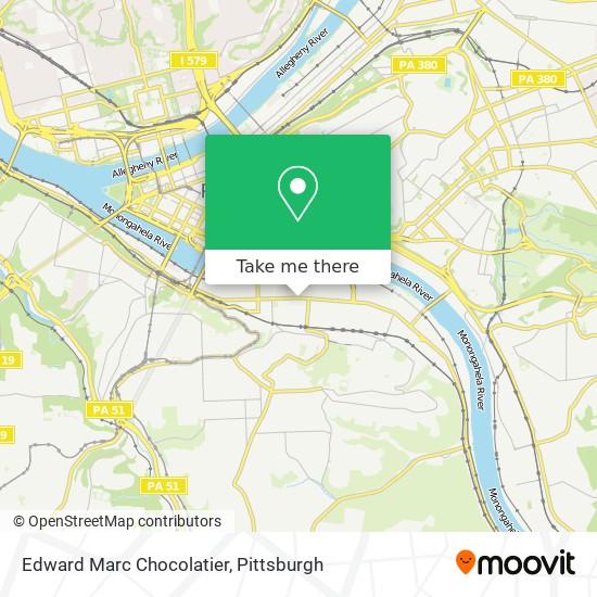 Mapa de Edward Marc Chocolatier