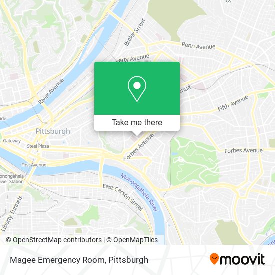 Mapa de Magee Emergency Room