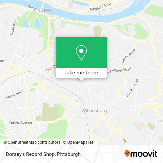 Dorsey's Record Shop map