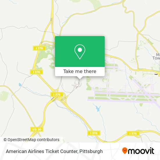 Mapa de American Airlines Ticket Counter