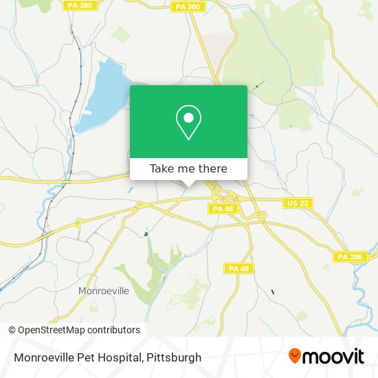 Mapa de Monroeville Pet Hospital