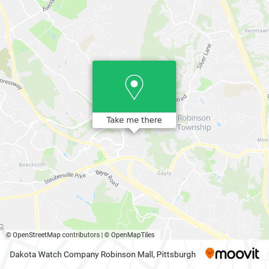 Dakota Watch Company Robinson Mall map