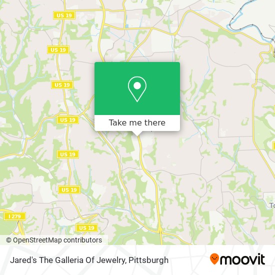 Mapa de Jared's The Galleria Of Jewelry