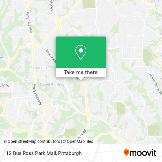 How to get to Ross Park Mall in Pittsburgh by Bus?