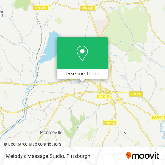 Mapa de Melody's Massage Studio