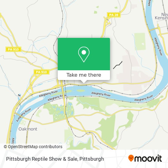 Pittsburgh Reptile Show & Sale map