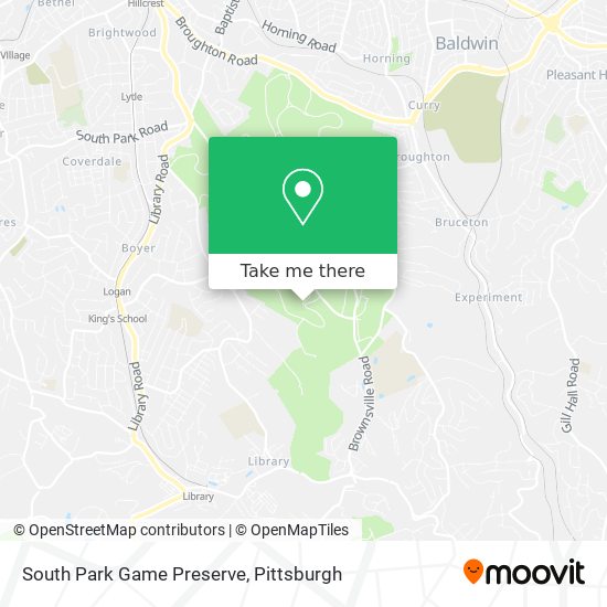 Mapa de South Park Game Preserve