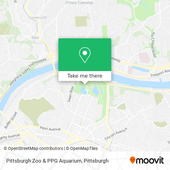 Mapa de Pittsburgh Zoo & PPG Aquarium