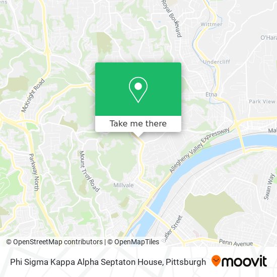 Mapa de Phi Sigma Kappa Alpha Septaton House