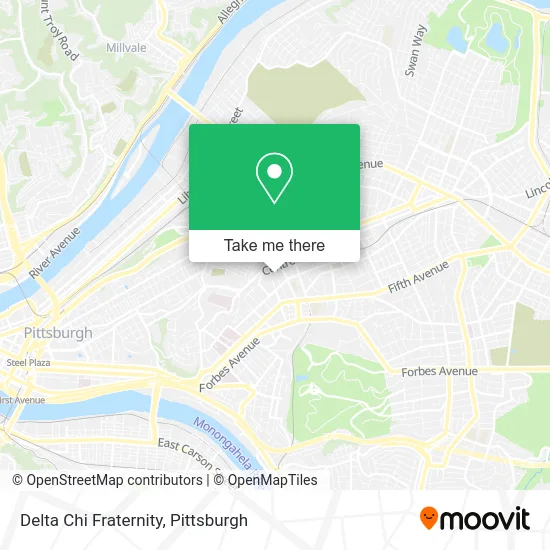 Delta Chi Fraternity map