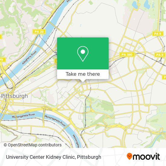 University Center Kidney Clinic map