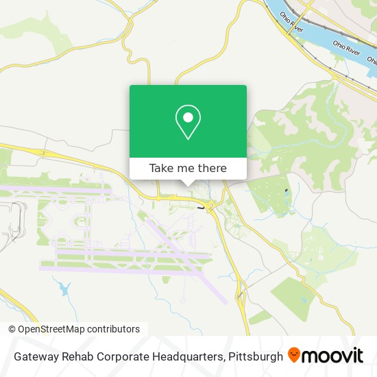 Gateway Rehab Corporate Headquarters map