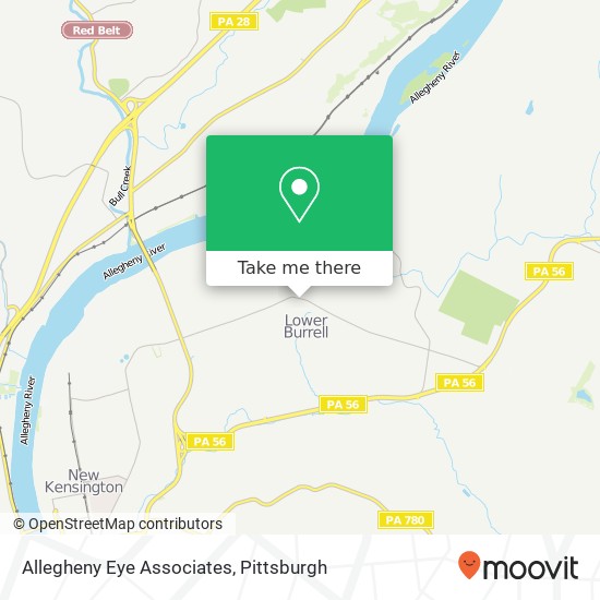 Allegheny Eye Associates map