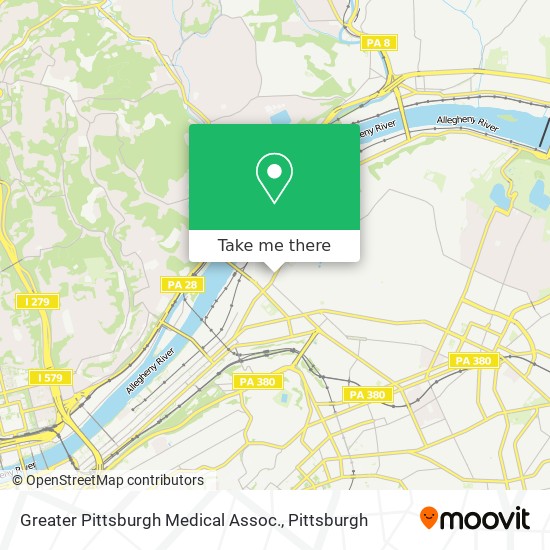 Greater Pittsburgh Medical Assoc. map
