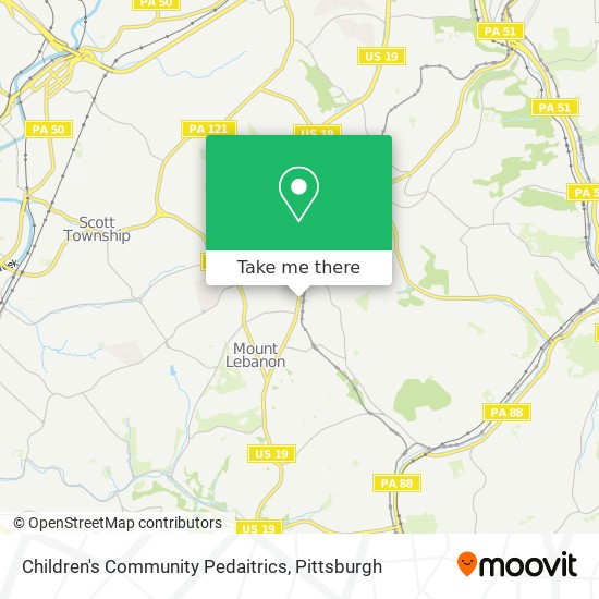 Children's Community Pedaitrics map