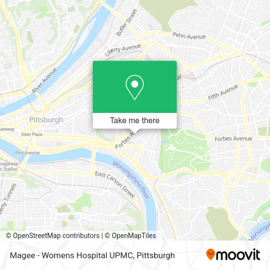 Magee - Womens Hospital      UPMC map