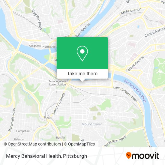 Mercy Behavioral Health map