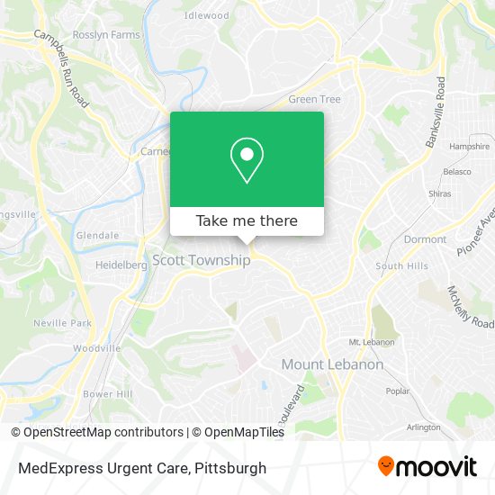 Mapa de MedExpress Urgent Care