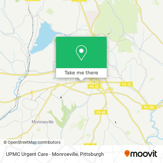 UPMC Urgent Care - Monroeville map