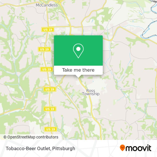 Tobacco-Beer Outlet map