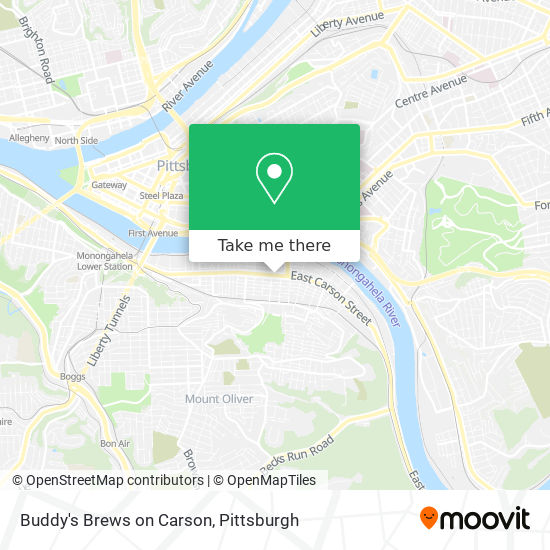 Buddy's Brews on Carson map