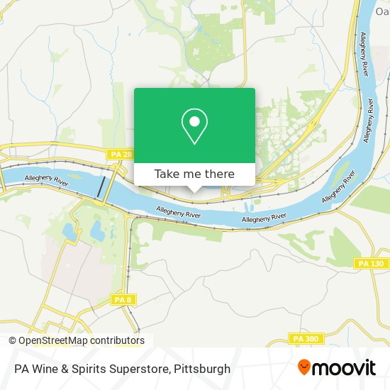 PA Wine & Spirits Superstore map