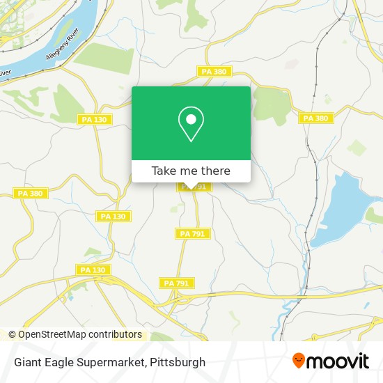 Mapa de Giant Eagle Supermarket