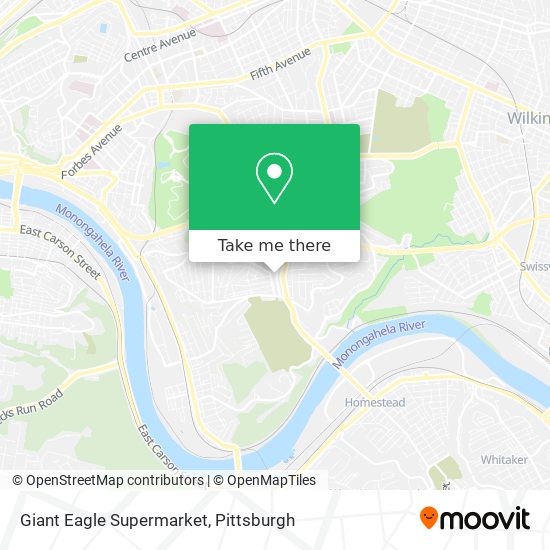Mapa de Giant Eagle Supermarket