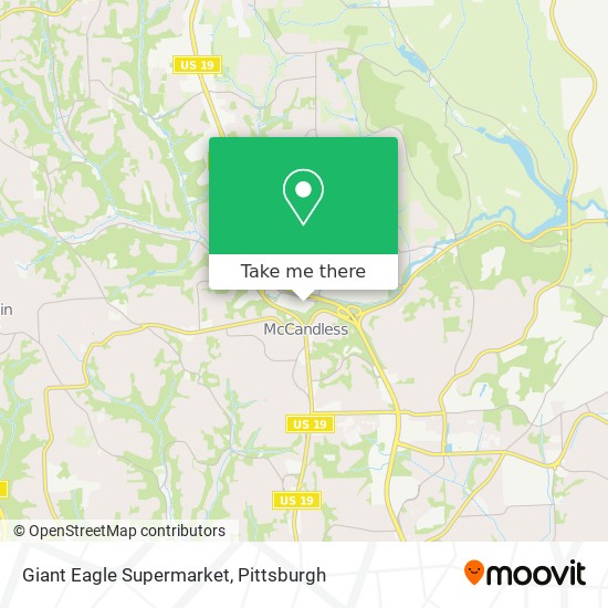 Mapa de Giant Eagle Supermarket