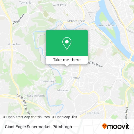 Mapa de Giant Eagle Supermarket