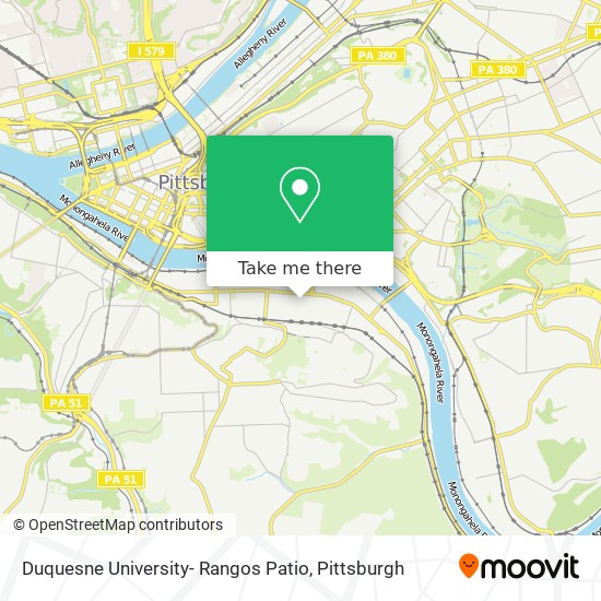Duquesne University- Rangos Patio map