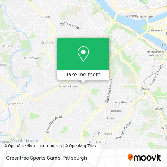Mapa de Greentree Sports Cards