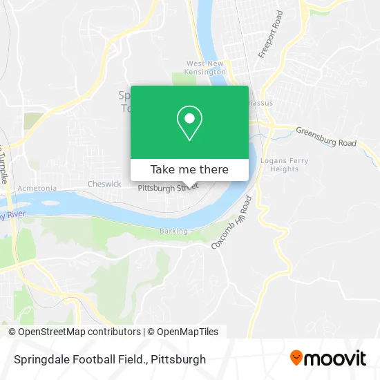 Springdale Football Field. map