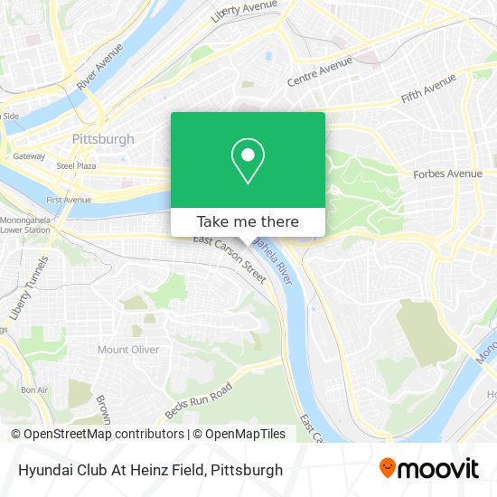 Mapa de Hyundai Club At Heinz Field