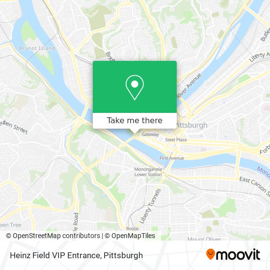 Heinz Field VIP Entrance map