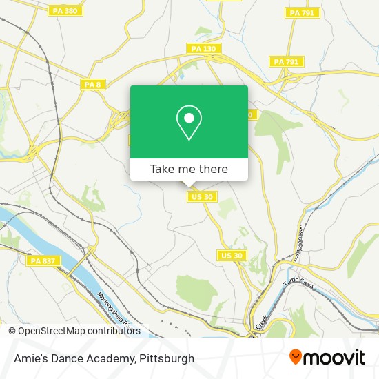 Mapa de Amie's Dance Academy