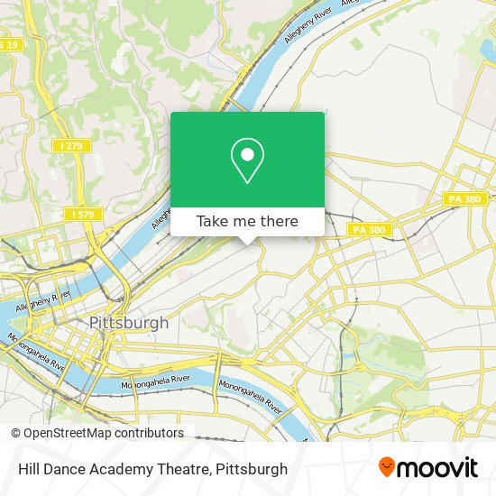 Hill Dance Academy Theatre map