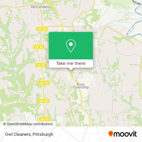 Owl Cleaners map