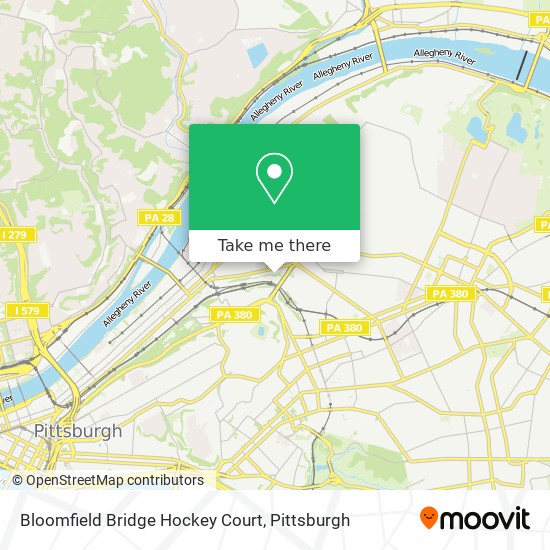 Bloomfield Bridge Hockey Court map