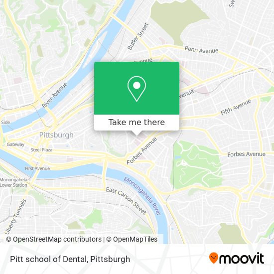 Mapa de Pitt school of Dental