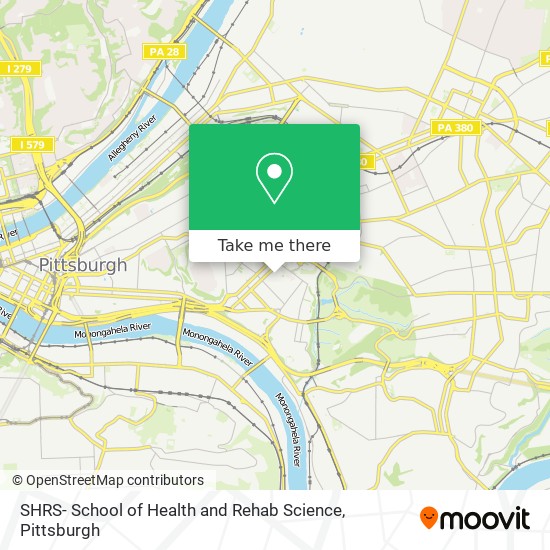 SHRS- School of Health and Rehab Science map