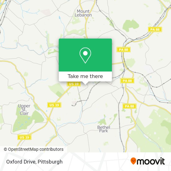 Mapa de Oxford Drive