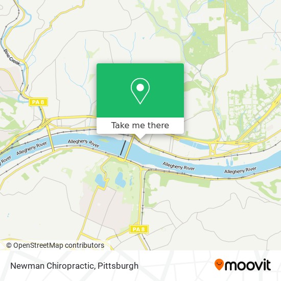 Mapa de Newman Chiropractic