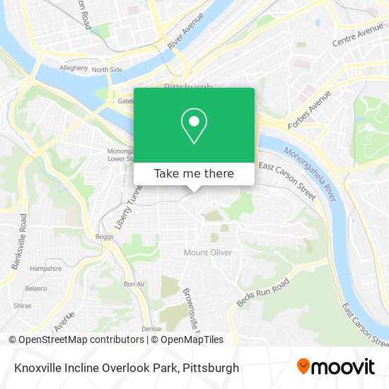 Knoxville Incline Overlook Park map