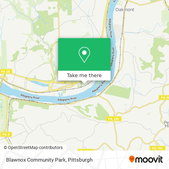 Blawnox Community Park map
