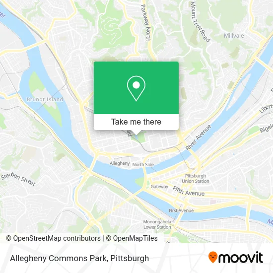 Allegheny Commons Park map