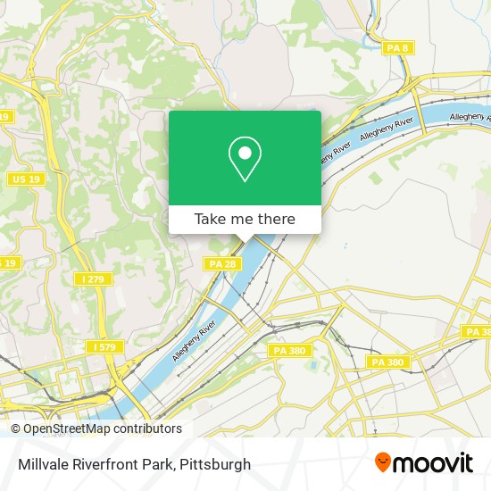 Millvale Riverfront Park map