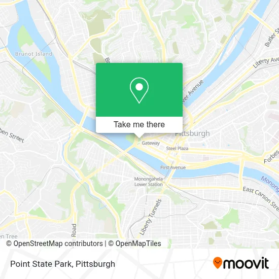 Point State Park map