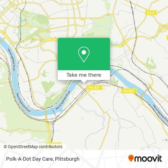 Polk-A-Dot Day Care map