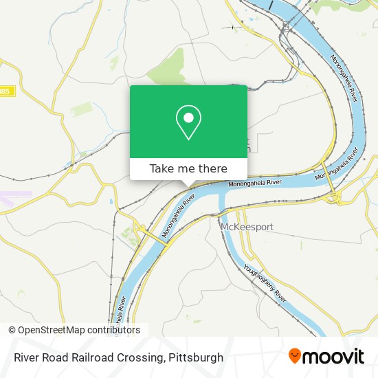 Mapa de River Road Railroad Crossing